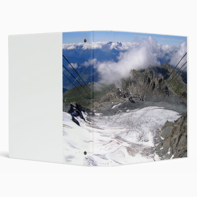 View down the Mont Fort glacier Binder (Background)