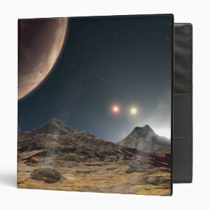 View from a hypothetical moon in orbit binder