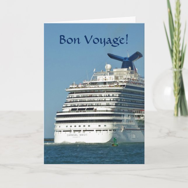 View from Astern Bon Voyage Card (Front)