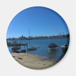 View from Balboa Island, Newport Beach, California Magnet