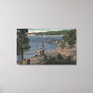 View from Bathing Cove Point Canvas Print