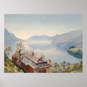 View from Bellagio over Lake Como - 1920 Vintage Poster