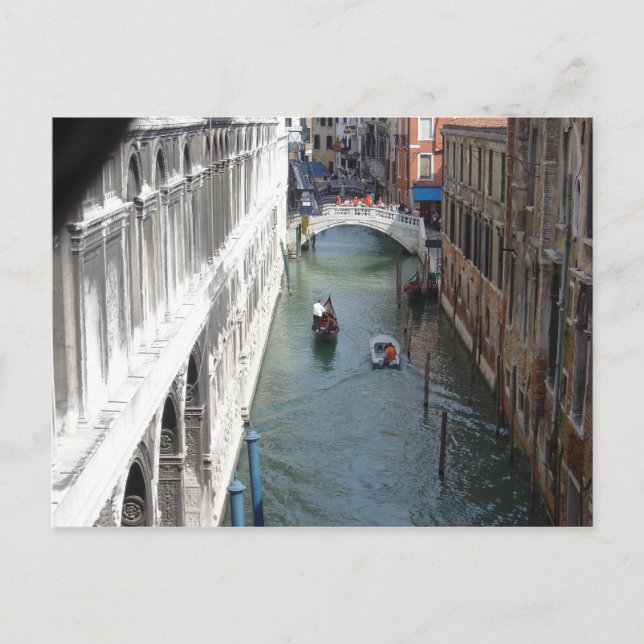View from Bridge of Sighs, Venice Postcard (Front)