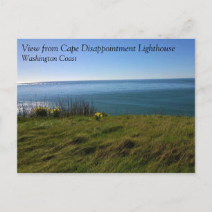 View from Cape Disappointment Lighthouse, Wash. Postcard