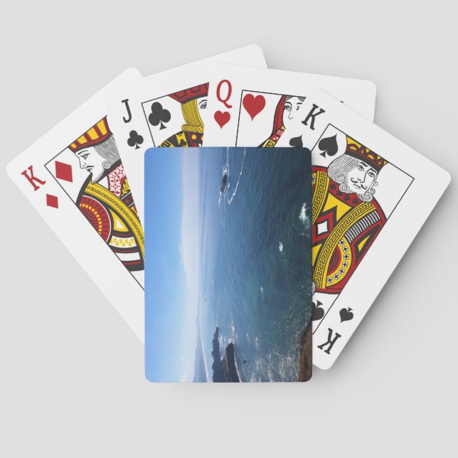 View from Cape Foulweather, Newport, Oregon Playing Cards (Back)