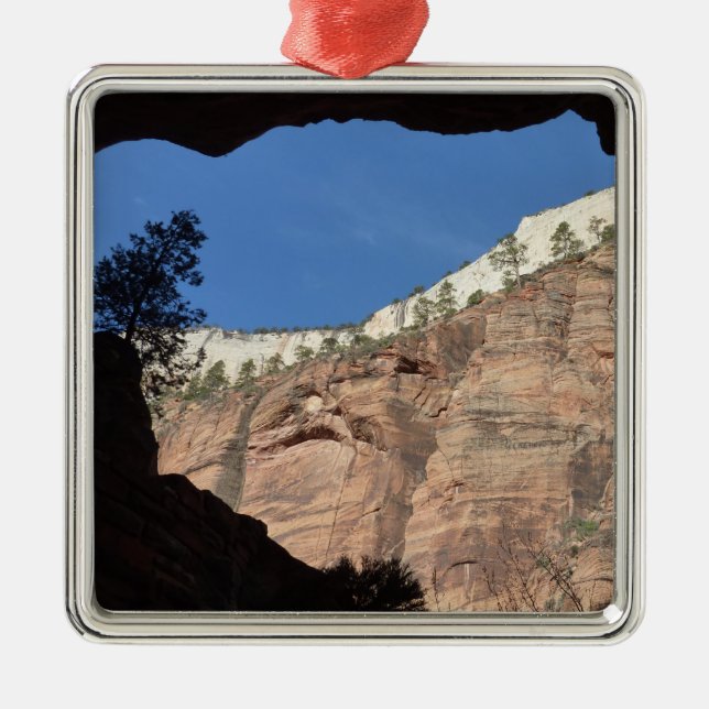 View from Devil's Staircase at Zion National Park Metal Ornament (Front)