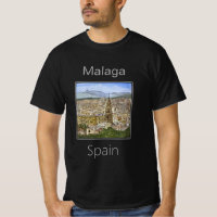 View from Gibralfaro Castle, Malaga, Spain