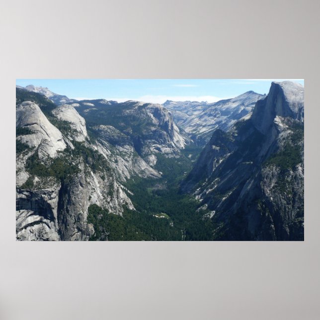 View from Glacier Point in Yosemite National Park Poster (Front)