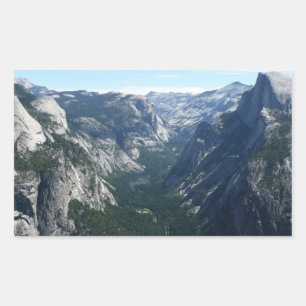 View from Glacier Point in Yosemite National Park Sticker