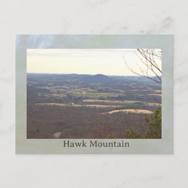 View from Hawk Mountain Postcard (Front)