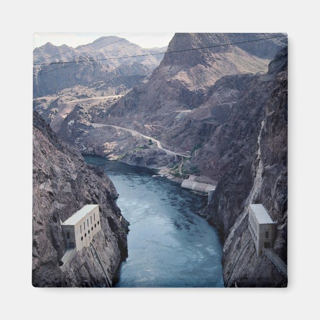 View from Hoover Dam, Nevada/Arizona, USA Magnet (Front)