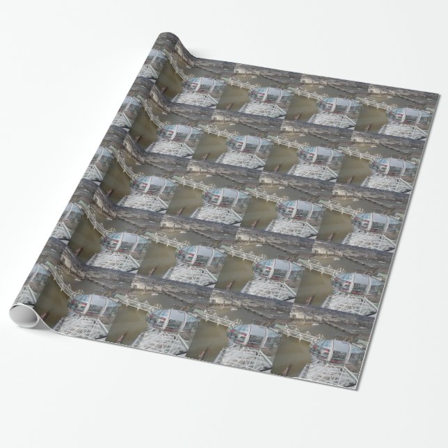 View from London Eye Wrapping Paper (Unrolled)