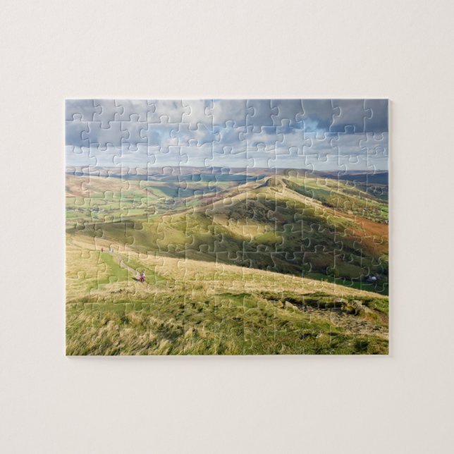 View from Mam Tor, Peak District souvenir photo Jigsaw Puzzle (Horizontal)