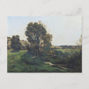 View from Moncel-sur-Seine, c.1868 Postcard