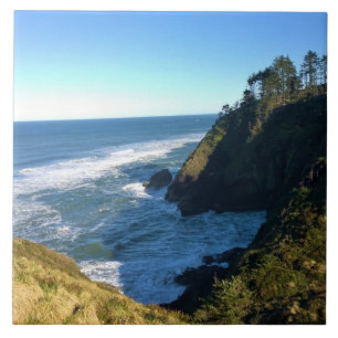 View from North Head Lighthouse, Washington Tile