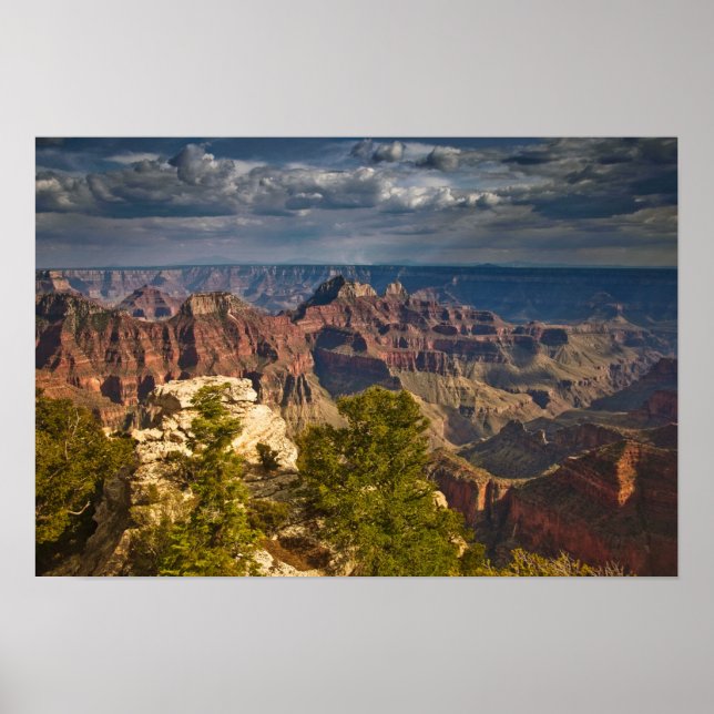 View from North Rim Visitor Centre - Grand Poster (Front)