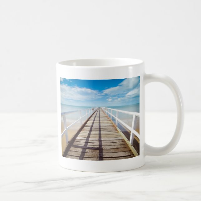 View from Pier Over Sea Coffee Mug (Right)