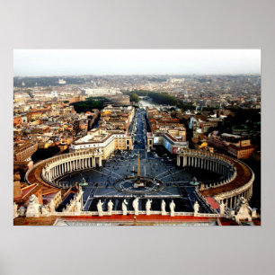 View from St Marks, Rome Poster