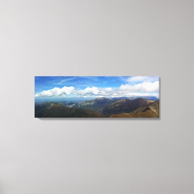View from Starorobocianski Wierch Tatras Canvas (Front)