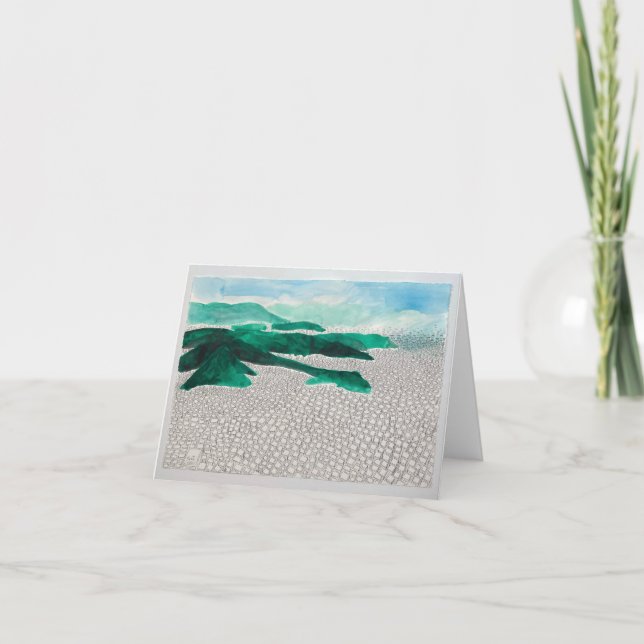 View from Taipei 101 Blank Note Cards (Front)