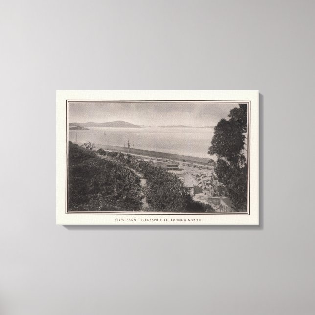 View from Telegraph Hill looking north Canvas Print (Front)