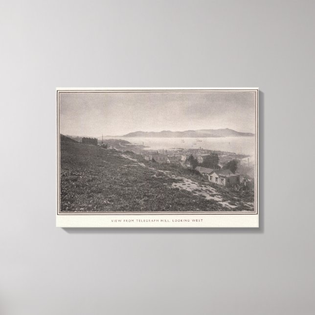 View from Telegraph Hill looking west Canvas Print (Front)
