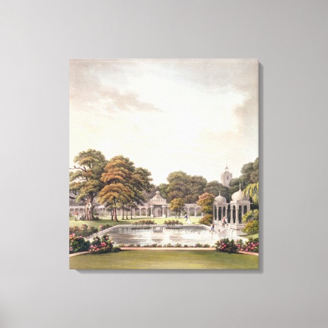 View from the dome, Brighton Pavilion, engraved by Canvas Print (Front)