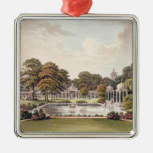 View from the dome, Brighton Pavilion, engraved by Metal Ornament