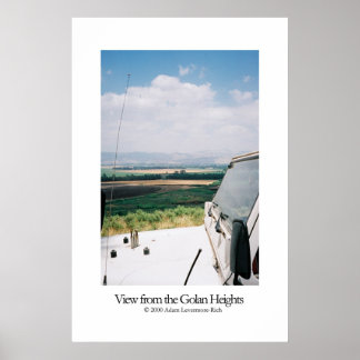 View from the Golan Heights Poster