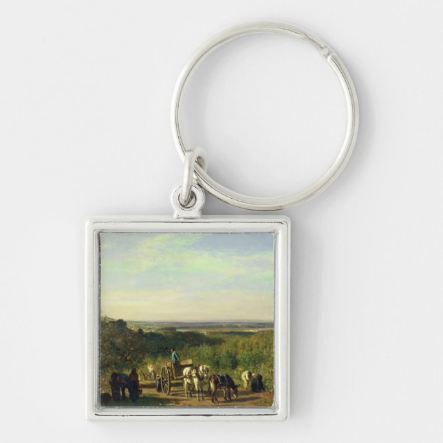 View from the Hilltops of Suresnes Keychain (Front)