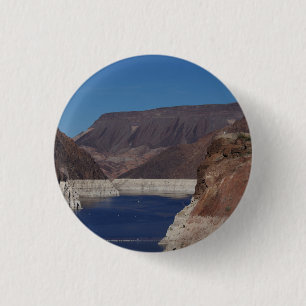View from the Hoover Dam 2016. 1 Inch Round Button