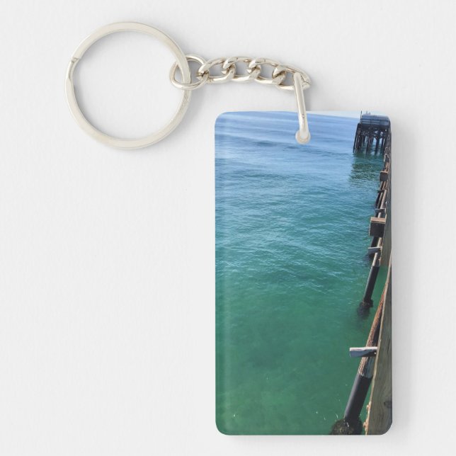 View from the Pier, Newport Beach, California Keychain (Front)