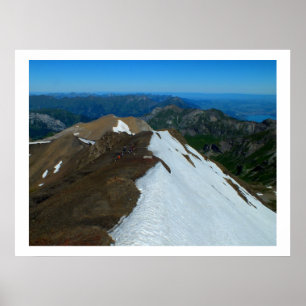 View from the Schilthorn, Switzerland Poster
