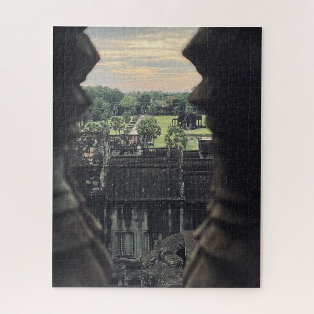 View from the top of Angkor Wat Temple Jigsaw Puzzle (Vertical)