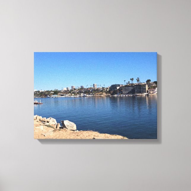 View from the Wedge, Newport Beach, California Canvas Print (Front)