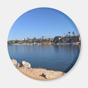 View from the Wedge, Newport Beach, California Magnet