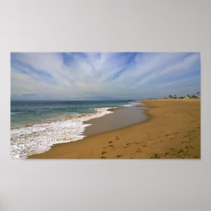 View from the Wedge, Newport Beach, California Poster