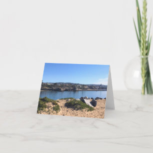 View from the Wedge, Newport Beach, California Thank You Card