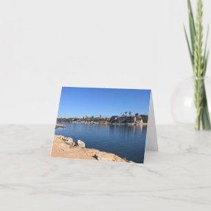 View from the Wedge, Newport Beach, California Thank You Card