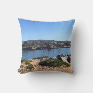 View from the Wedge, Newport Beach, California Throw Pillow