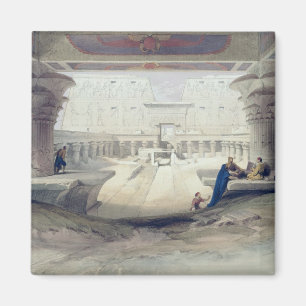 View from under the Portico of Temple of Edfou, Up Magnet