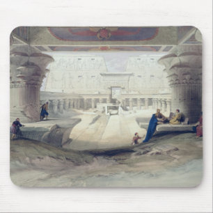 View from under the Portico of Temple of Edfou, Up Mouse Pad