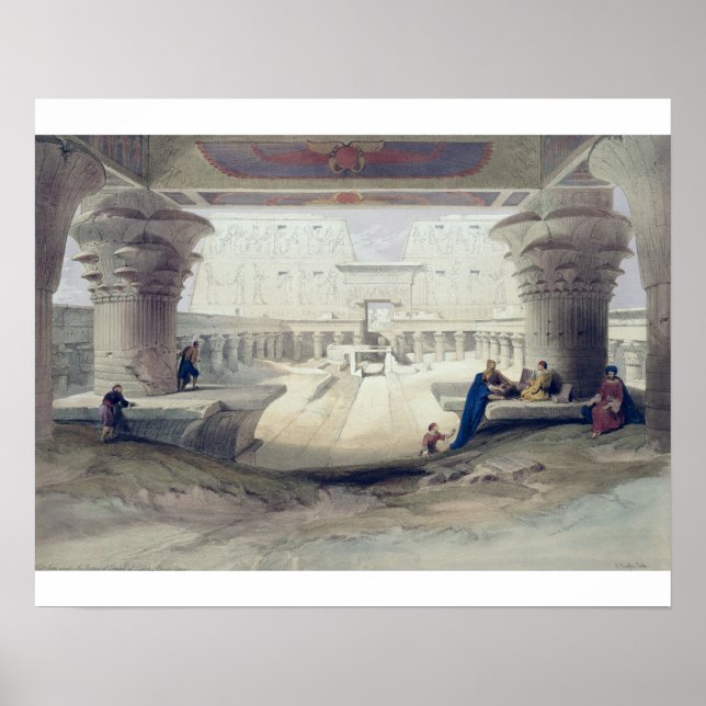 View from under the Portico of Temple of Edfou, Up Poster (Front)