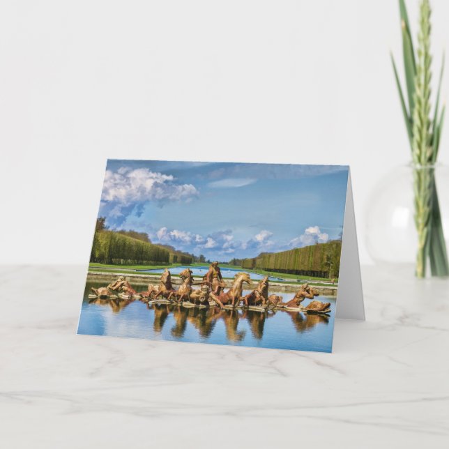 View From Versailles, France, Greeting Card (Front)