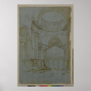 View in New St. Peter's in Rome Poster