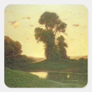 View in the Campagna Square Sticker