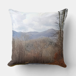 View in the Mountains Throw Pillow