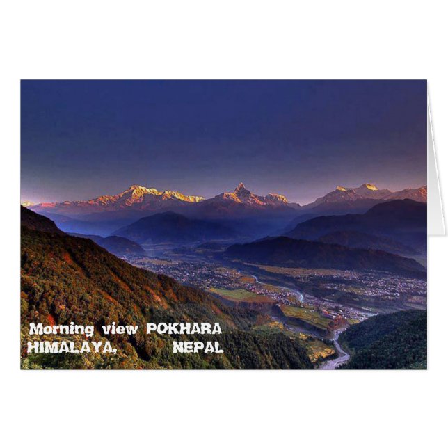 View Landscape  : HIMALAYA POKHARA NEPAL (Front Horizontal)