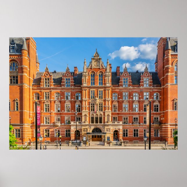 View London Royal College of Music at sunset from  Poster (Front)