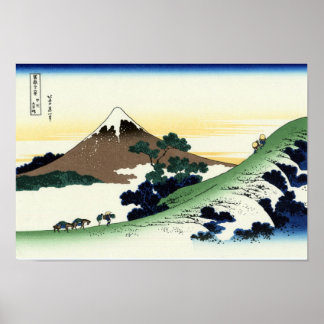 View Mt.Fuji from Inume, Hokusai Poster